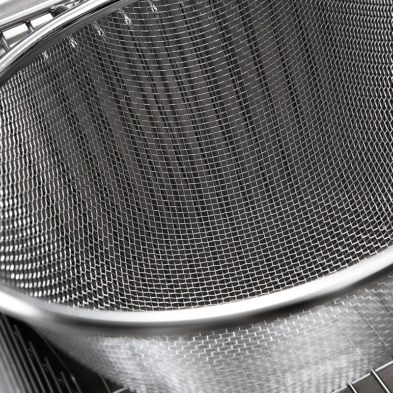 Дуршлаг из нержавеющей стали для кухни картофеля фри ручной сетчатый дуршлаг