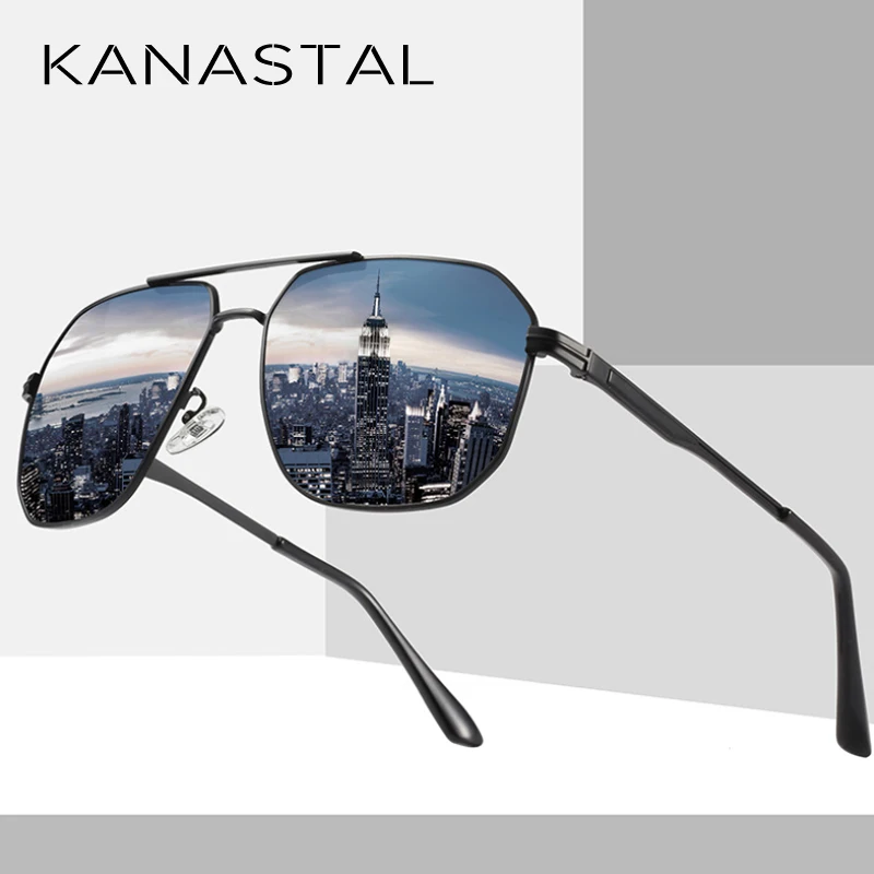 Очки авиаторы солнцезащитные поляризационные для мужчин и женщин Модные