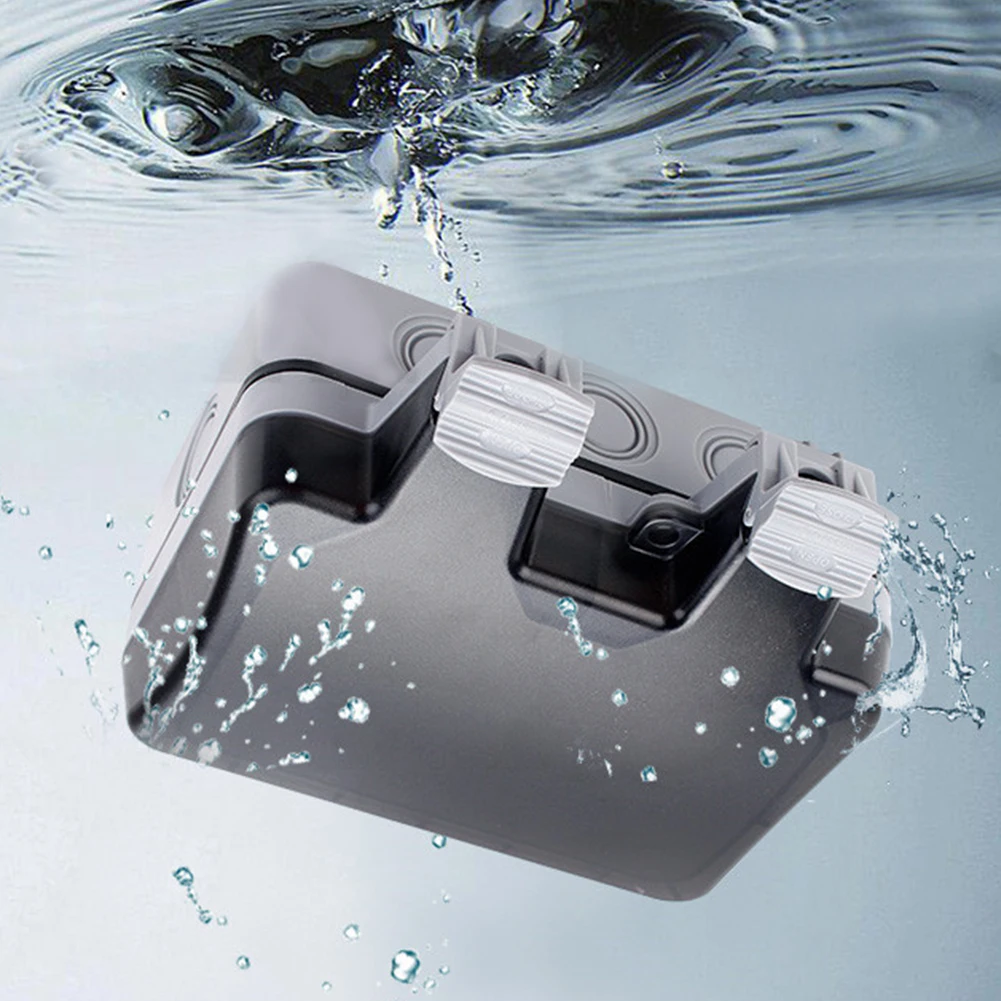 13A безопасная мощность наружная настенная розетка IP66 Водонепроницаемая двойная