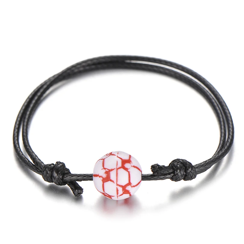 IYOE винтажные черные браслеты из пукожаной веревки для женщин и мужчин Бейсбол