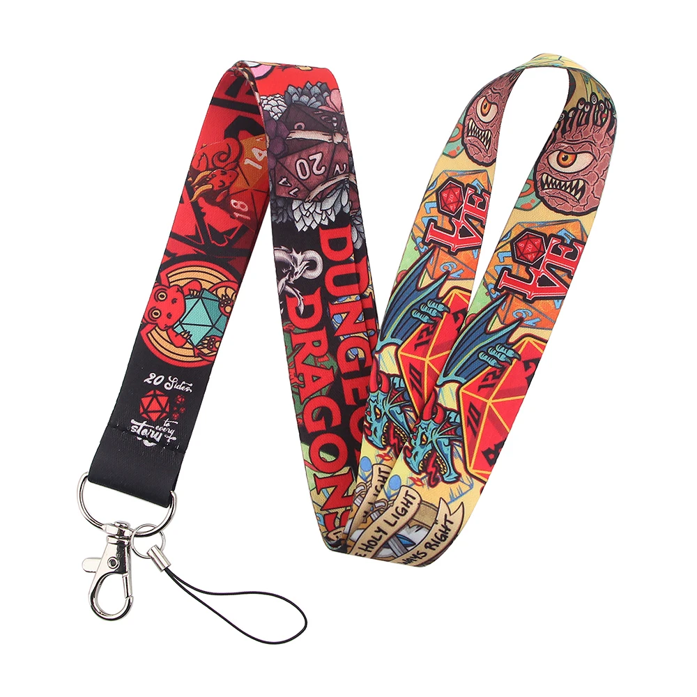 

JF0236 Cool Animal Lanyard Game Lanyard For Key ID Card Passport Gym Phone USB Badge Holder Hanging Rope Lariat Lanyard