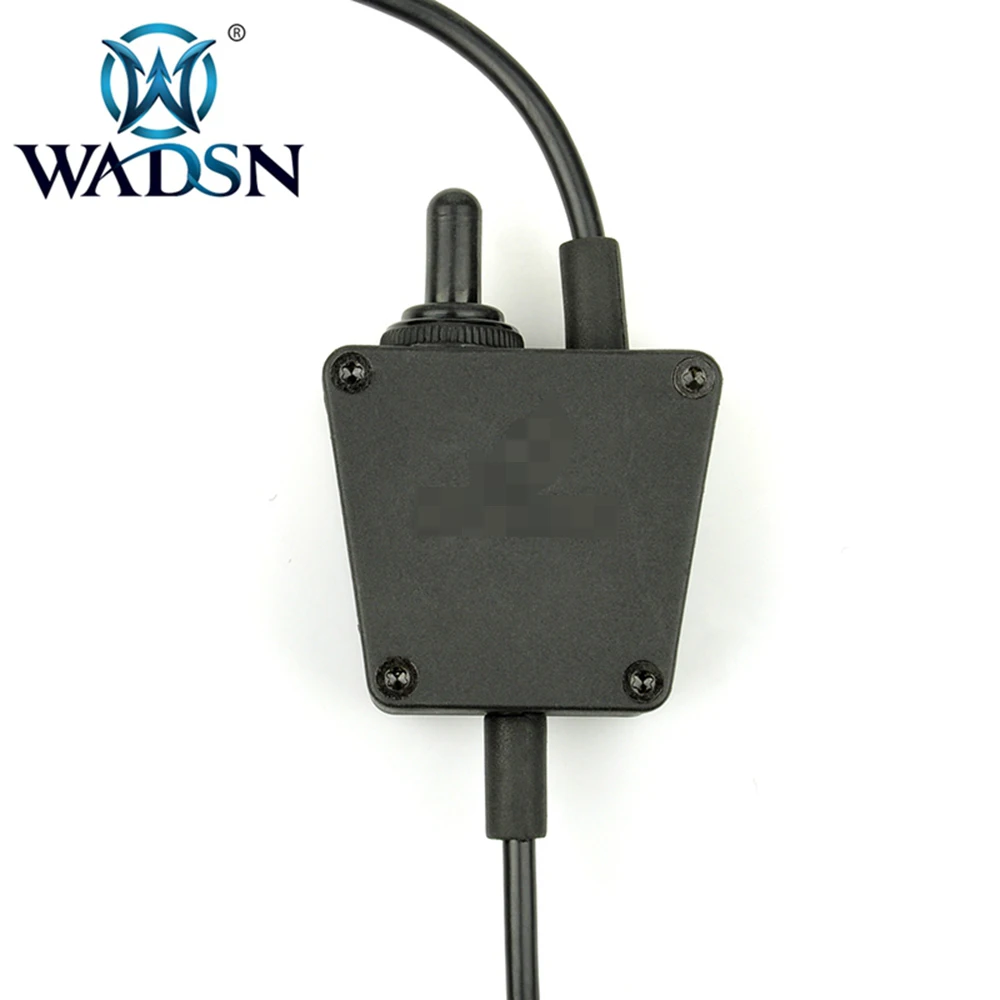 WADSN E-Switch Tactical PTT Bowman Airsoft Headset Connector Radio Military Adapter Push to Talk Softair Earphone Accessory Z122 | Спорт и