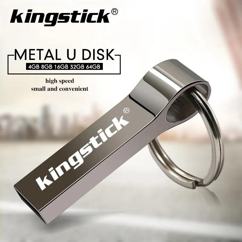 Высокоскоростной металлический usb флеш накопитель 4 ГБ 8 16 32 64 Флешка брелок карта