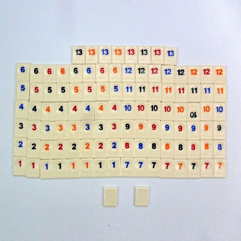 

Israel Fast Moving Rummy Tile Classic Board Game 2-4 People Israel Mahjong Digital Game Hotest Party Game Portable board game