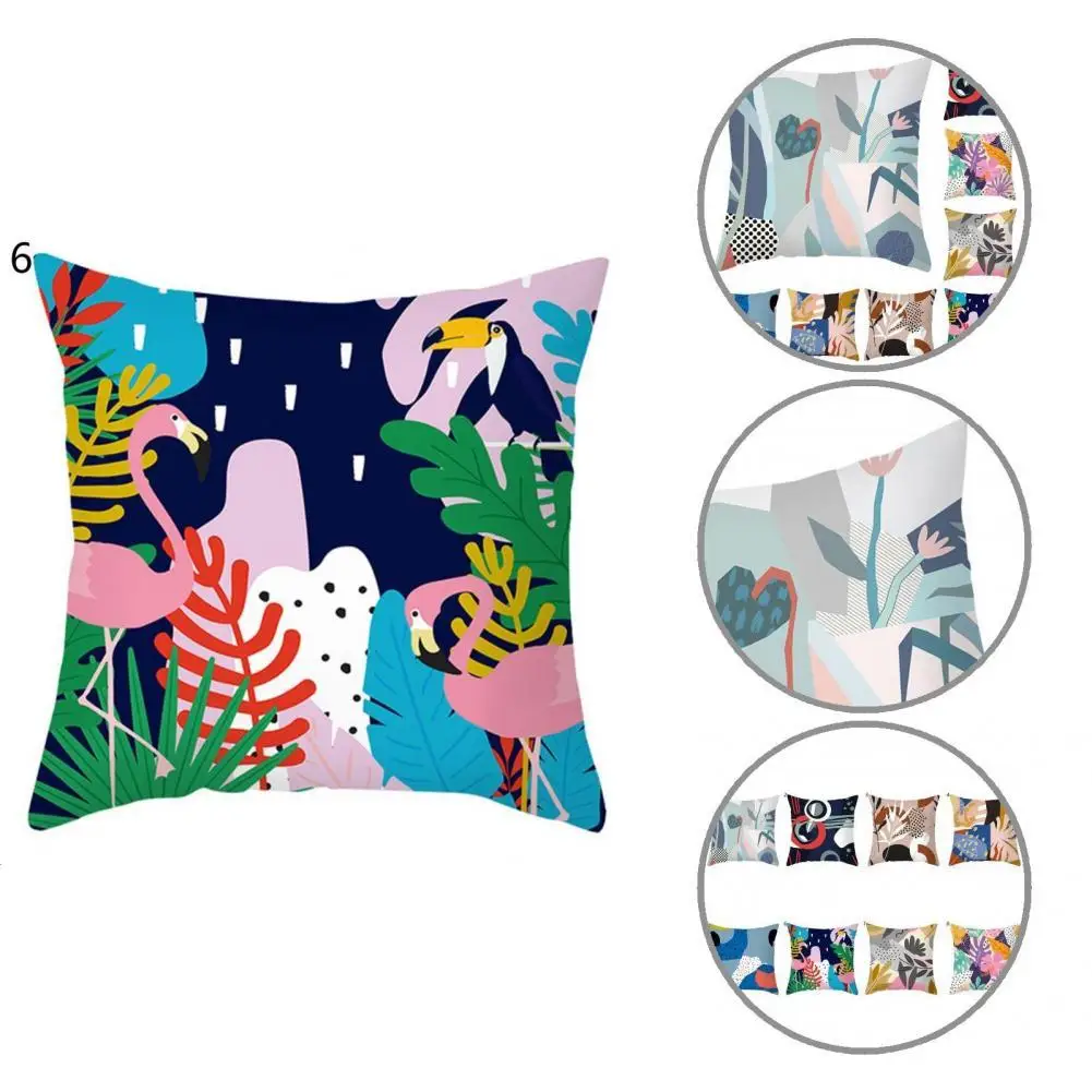 

Чехол для подушки, красивый Пыленепроницаемый Чехол для дивана с принтом листьев