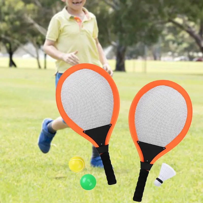 

Kids Badminton Tennis Racket Outdoor Sport Toy Light Weight Racket with 3 Balls 27RD
