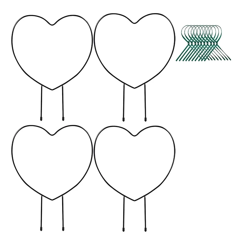 

4 Pcs Metal Plant Trellis Frame for Climbing Plants,Vine Support,Plant Climbing Bracket for Potted Plants and Flowers