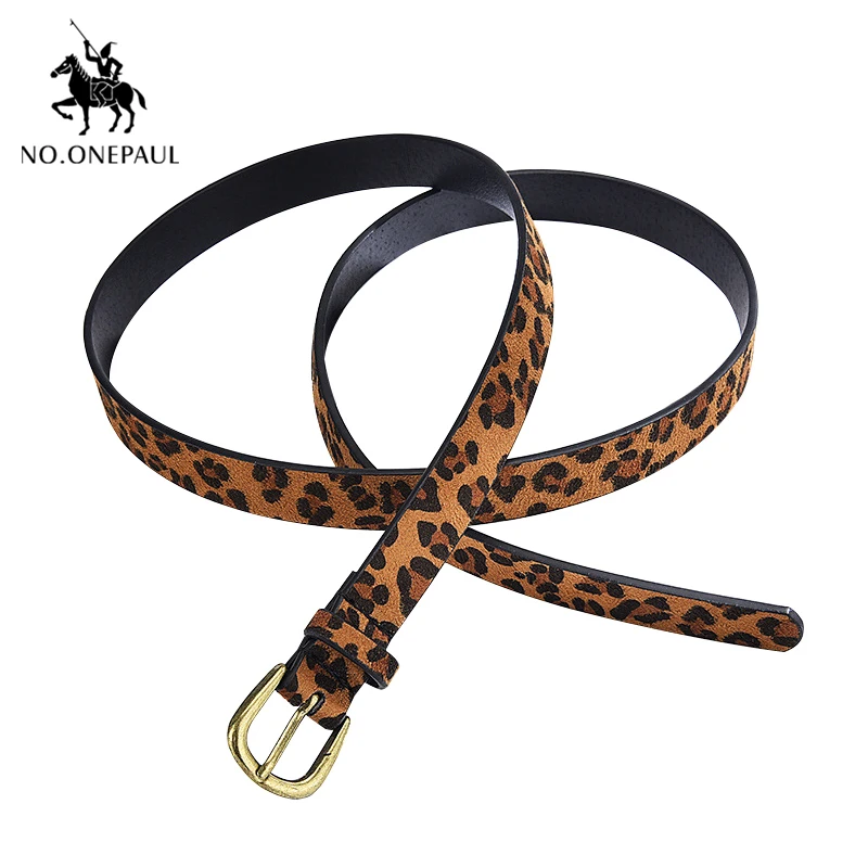 

Ремень женский NO.ONEPAUL, из искусственной кожи, с леопардовой расцветкой и пряжкой со штырьком