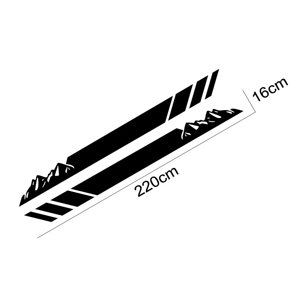 Наклейки для автомобиля Chevrolet Colorado Silverado Pickup на боковые двери в виде полос с графическим декором.