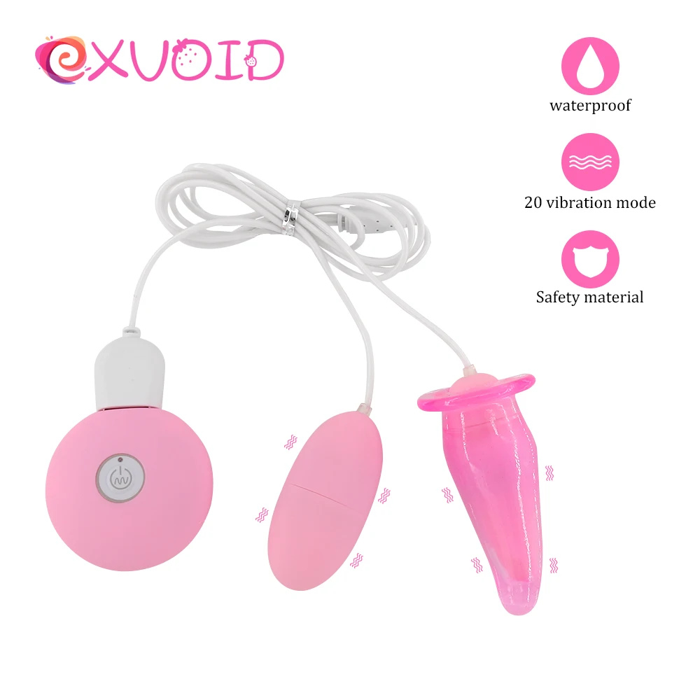 Анальная пробка EXVOID двойное яйцо для точки G мужчин интимные игрушки женщин |