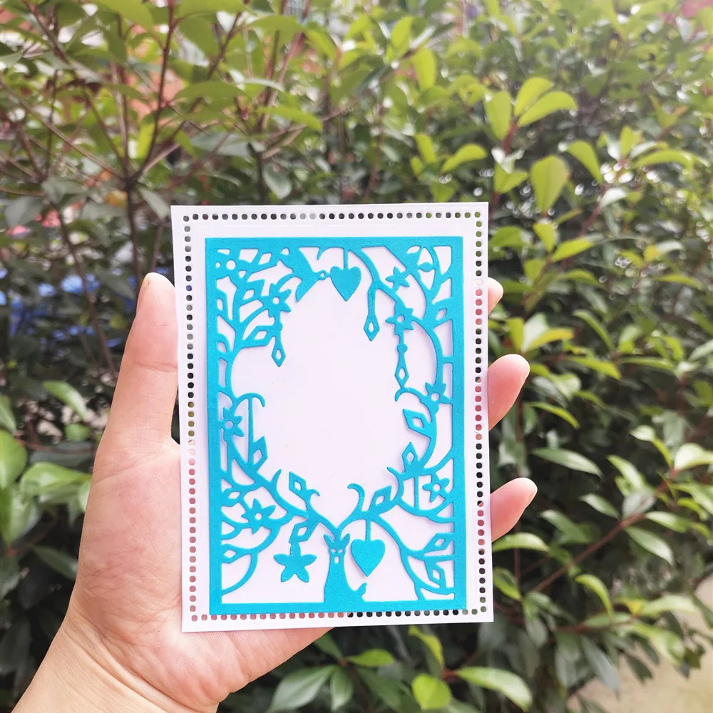 

Leaf Deer Border Frame Metal Cutting Dies Craft Die Scrapbooking Dies Cut Stamp Decor Embossing Stencils Card Making New Arrival