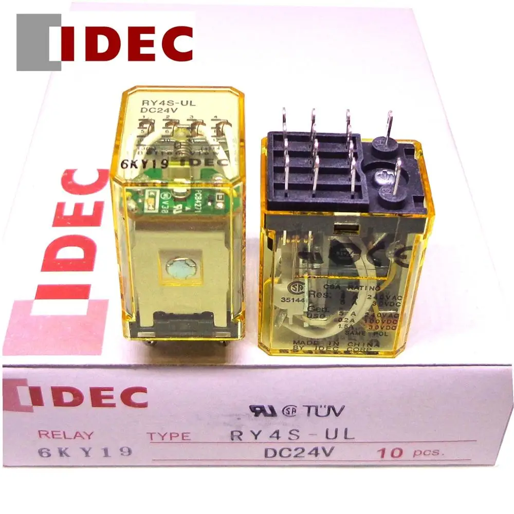 10 шт./коркор. IDEC реле Φ 24 В постоянного тока 14pin 4CO совершенно новое и оригинальное