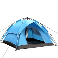 2m automatic tent outdoor 3 4 person large family double deck tent anti uv waterproof camping beach tent fishing hiking picnic
