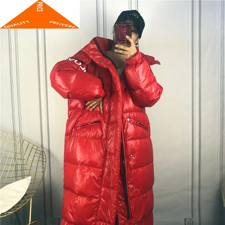 Куртка женская теплая зимняя толстая с капюшоном уличная одежда 20% утиного пуха