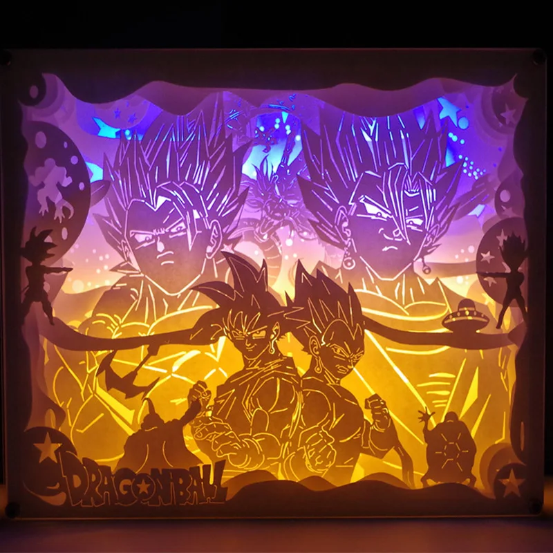 3D бумажный резьба ночной Светильник s светодиодный настольный светильник для