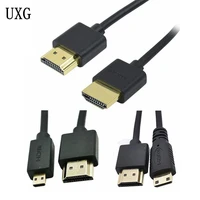 od 3 0mm super soft thin micro mini hdmi compatible type c male to hd cables male cable 2k4k hd 60hz light weight portable