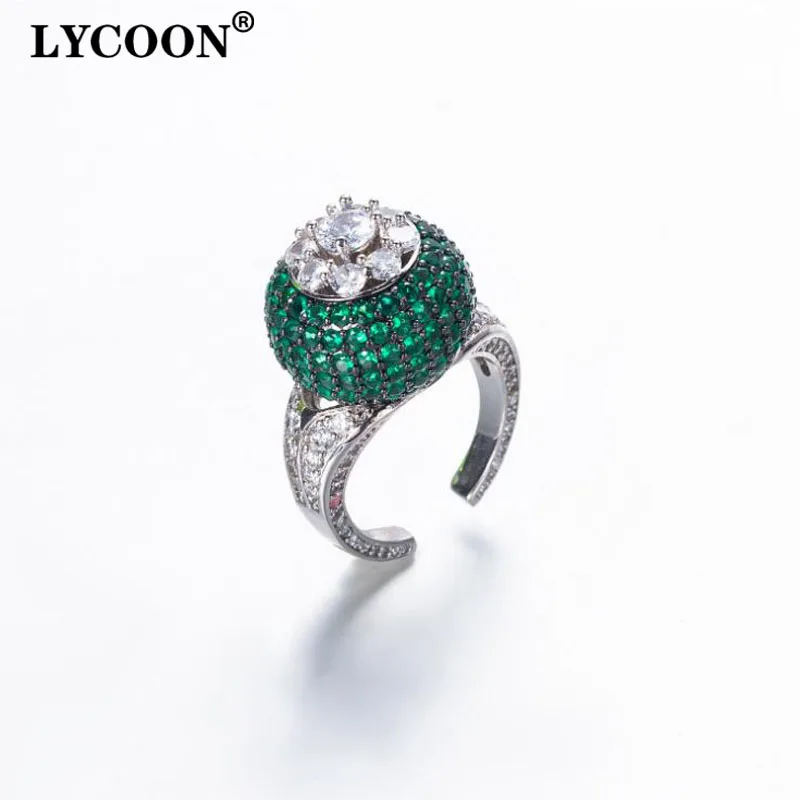 

Fashion Jewellery Woman cubic zirconia ring silver plated with Micro Zircon big rings for luxury Wedding ring Girlfriend gift