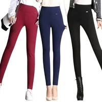 solid color women high waist fashion stretch legging workout fitness sport pants