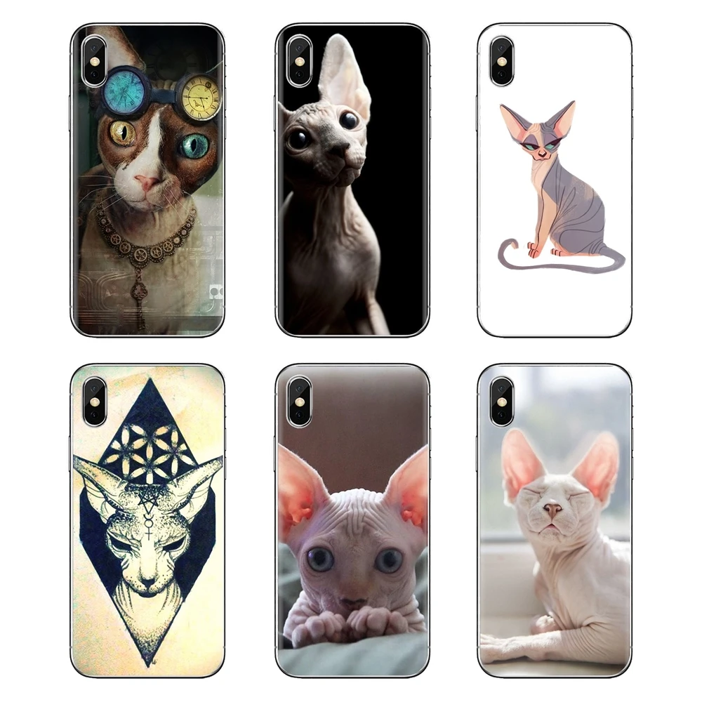 For Huawei Honor 5A LYO-L21 Y6 II Compact Y5 2 Y5II Mate 10 Lite Nova 2i 9i sphynx cat kitty Transparent Soft Shell Covers |