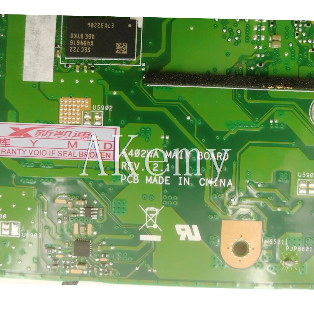 

Akemy E402WA Motherboard For Asus E402W E402WA Laotop Mainboard with E1-7010U CPU 2GB RAM