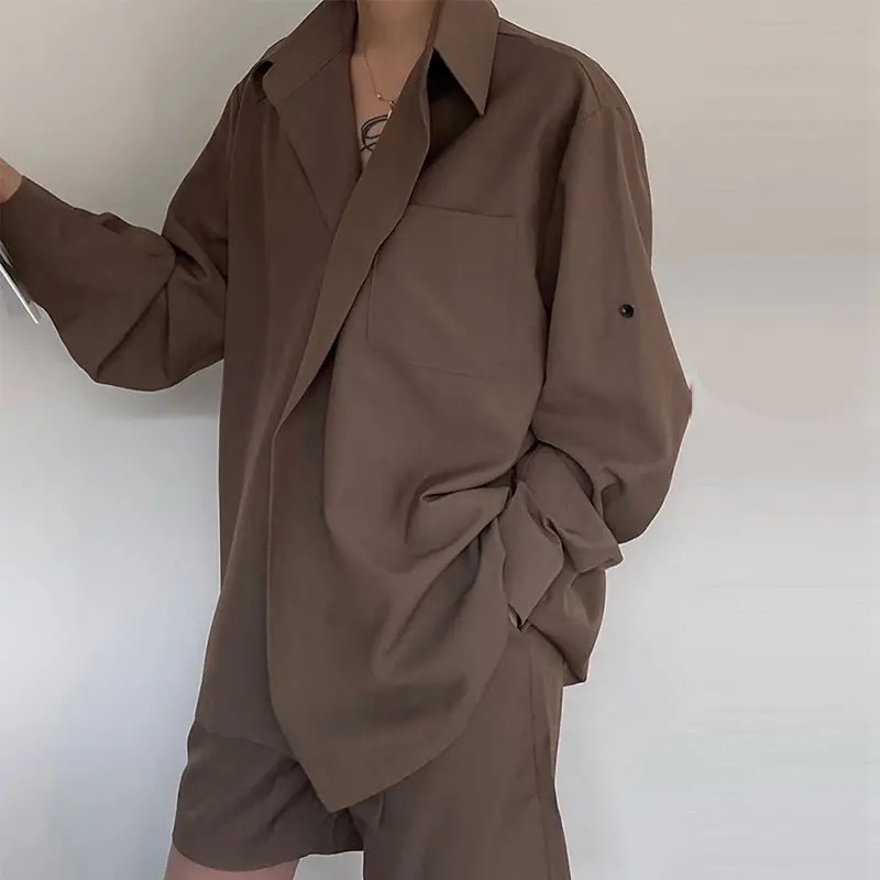 

XITAO Solid Color Short Suits Women Tide Fashion New Style Square Collar Long Sleeve Match All Elegant Hidden Breasted WMD0039