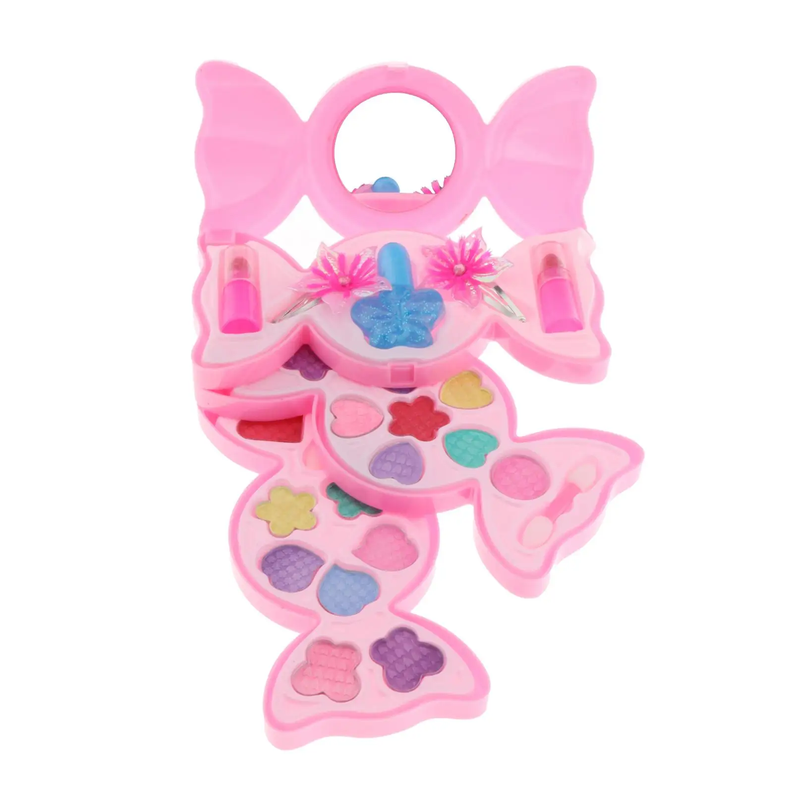 

Girls Makeup Set Princess Real Glitter Eye Shadow Lips Nail Kids Make Up