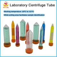 100pcs plastic centrifuge tube 15ml 50ml pcr prp transparent plastic tube screw cap culet test tube with scale lab equipment