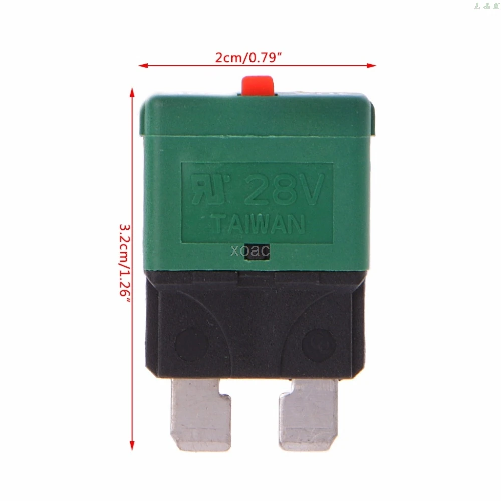 

Circuit Breaker Blade Fuse 28V Resettable 10-25A Marine Rally Automotive M13 dropship