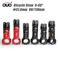 ouo adjust stem 0 60 degree adjustable bike handlebar stem 90110mm mtb road bicycle stem riser aluminum down stem