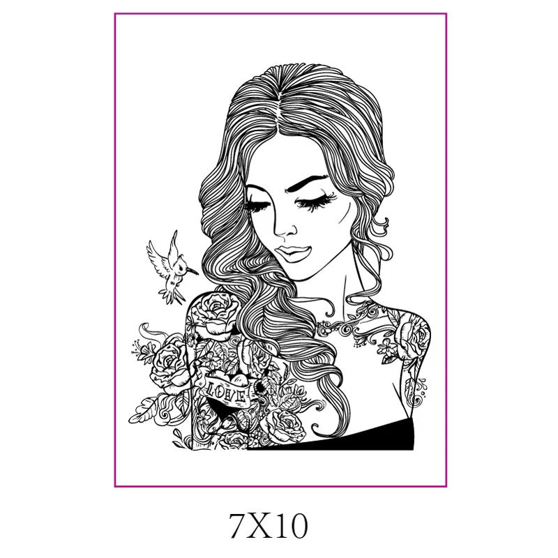 Модные/милые/красивые девушки/женские прозрачные штампы для рукоделия