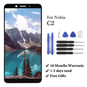 perfect quality lcd for nokia c2 display lcd touch screen digitizer assembly screen replacement mobile phone spare parts free global shipping