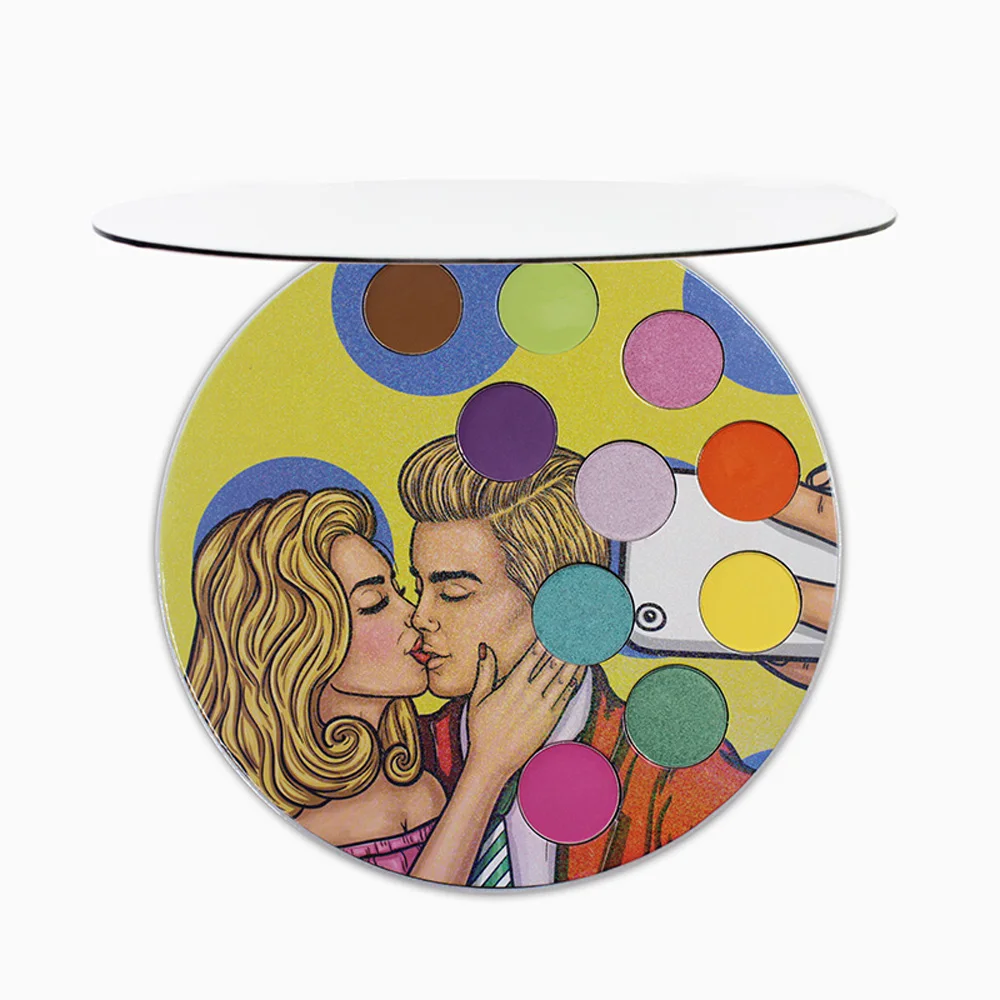 100 шт. палитра матовых мерцающих теней для век с зеркалами |