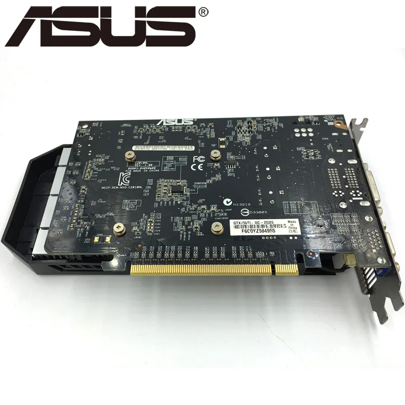Видеокарта ASUS GTX 750 Ti 2 Гб 128 бит GDDR5 графические карты для nVIDIA Geforce 750Ti б/у VGA GTX750TI 1050