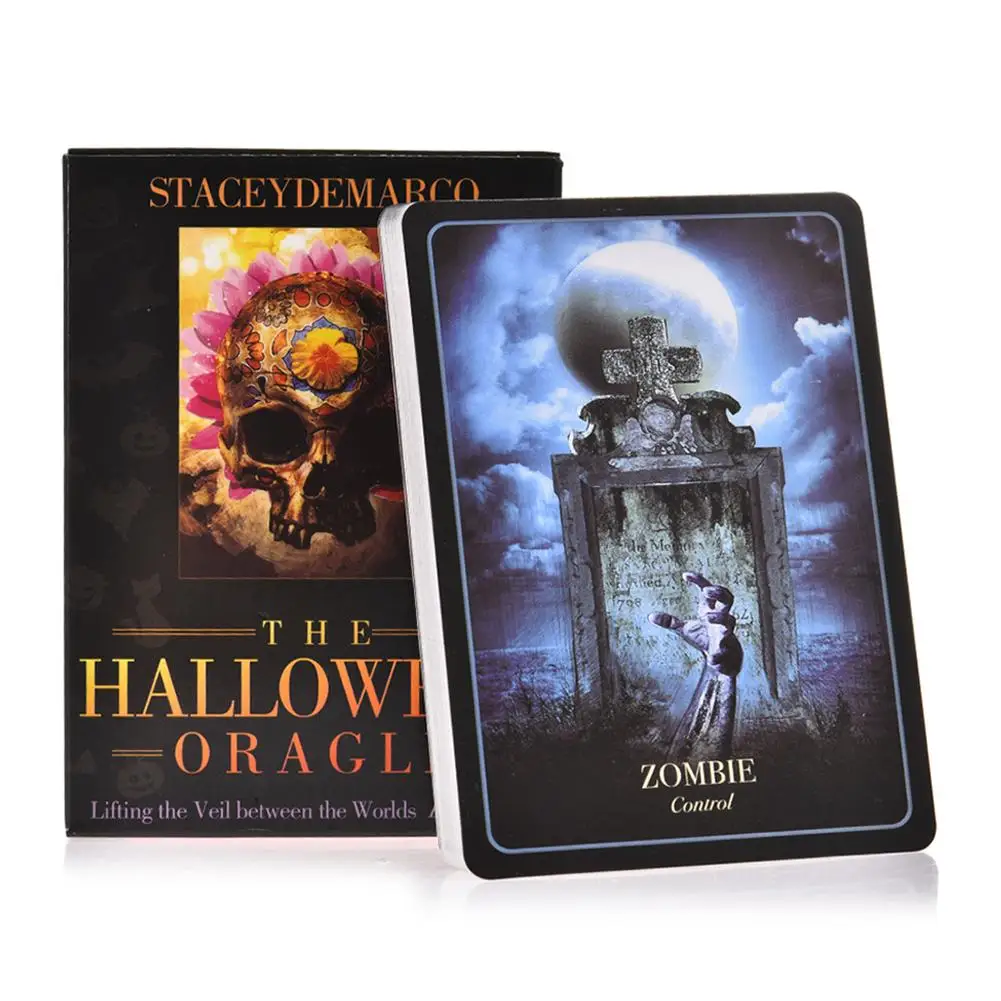 

36 The Halloween Oracle Tarot Cards Guidance Divination Fate PDF Instruction for Tarot Deck Board Games Family Party Cards