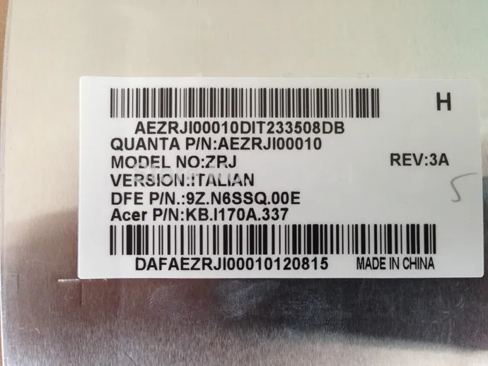 Это итальянская клавиатура для ACER TM5760 8573 TM6495T 7750 5760 6595 6495 9Z.N6SSQ.00E IT черная ноутбука