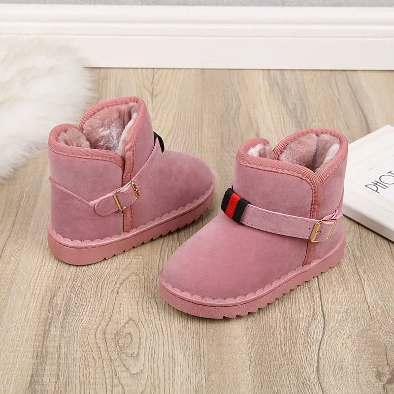 

Autumn and Winter Cotton Shoes Children Snow Boots Boys Cotton Shoes Baby Shoes Girls Short Boots Breathable Kids Snow Boots