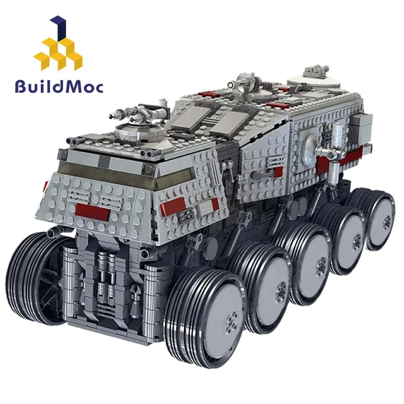 

Buildmoc Technical Car Movie Space Wars Weapon The UCS Juggernaut A6 Heavy Assault Vehicle Truck Building Blocks Toys KId Gift