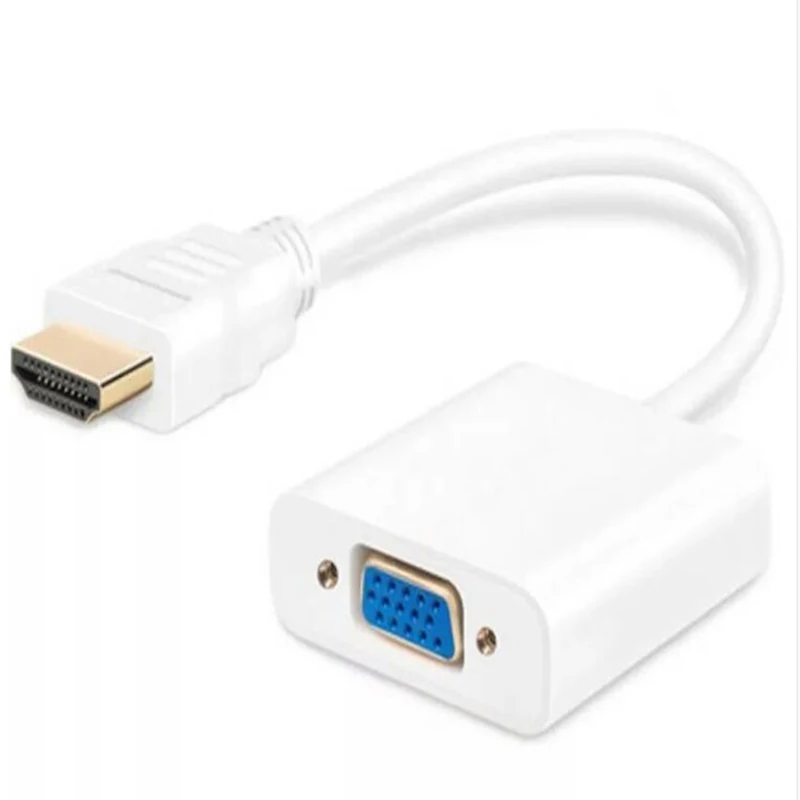 Адаптер HDMI в VGA конвертер формата типа папа мама 1080P для PS4/ПК/ТВ приставки|Кабели