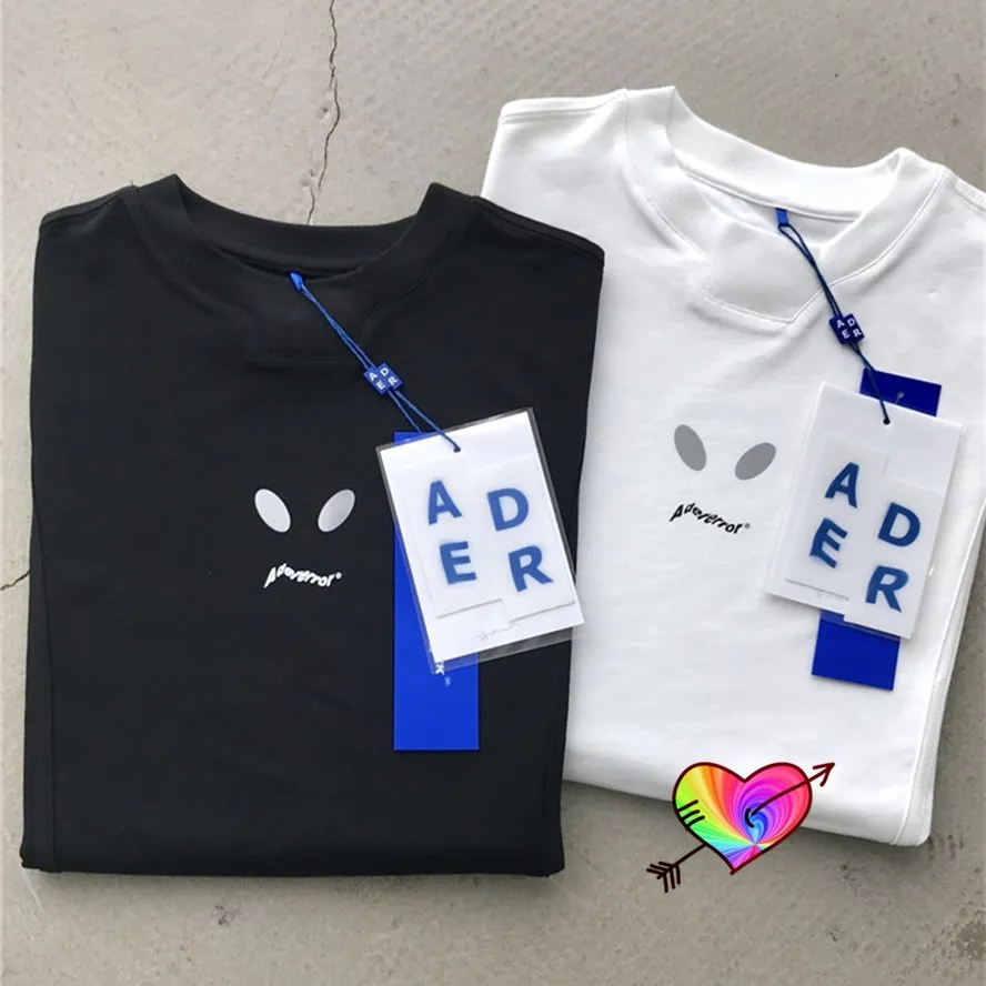 

2021, футболка Adererror Invader для мужчин и женщин, мужская, светоотражающая футболка с логотипом зла, высококачественные Топы с коротким рукавом