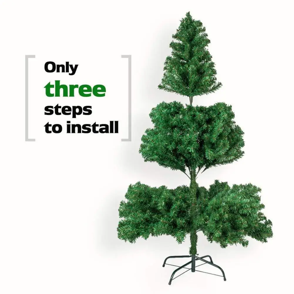 

5.5FT Christmas Tree PVC Holder Christmas Decorations For Home Decor 850 Branches USA Warehouse Fast Shipping Decoration