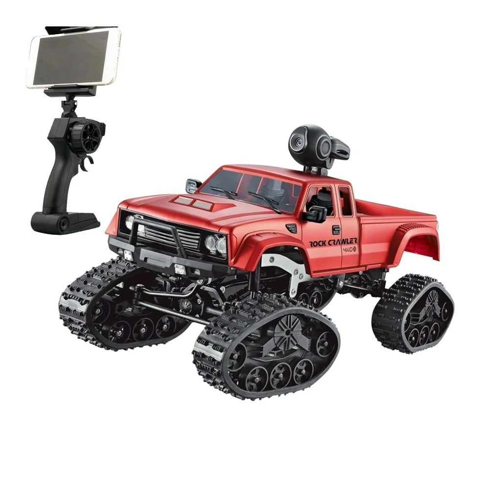 4WD Электрический RC гусеничный грузовик 2 4 ГГц 1/16 Масштаб 480P HD камера Высокая