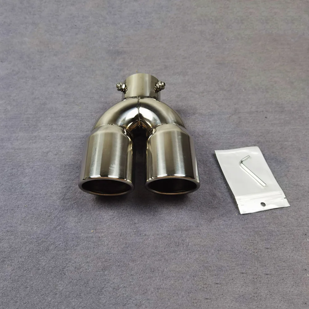 Один шт. Y-образный черный глушитель наконечник выхлопная труба универсальная