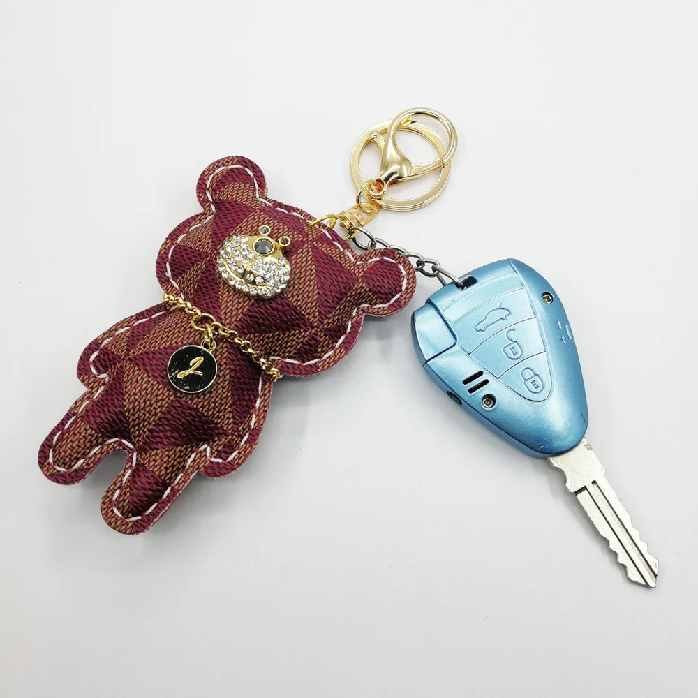 2018 Новый Мишка со стразами брелок аксессуары Кисточки Брелок для ключей из