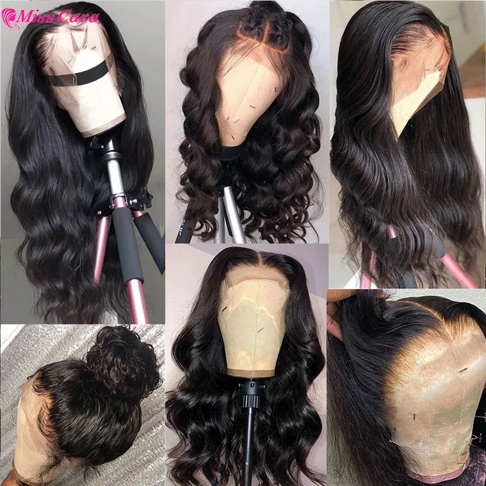Бразильские волнистые человеческие волосы парик Miss Cara неповрежденные 180% из