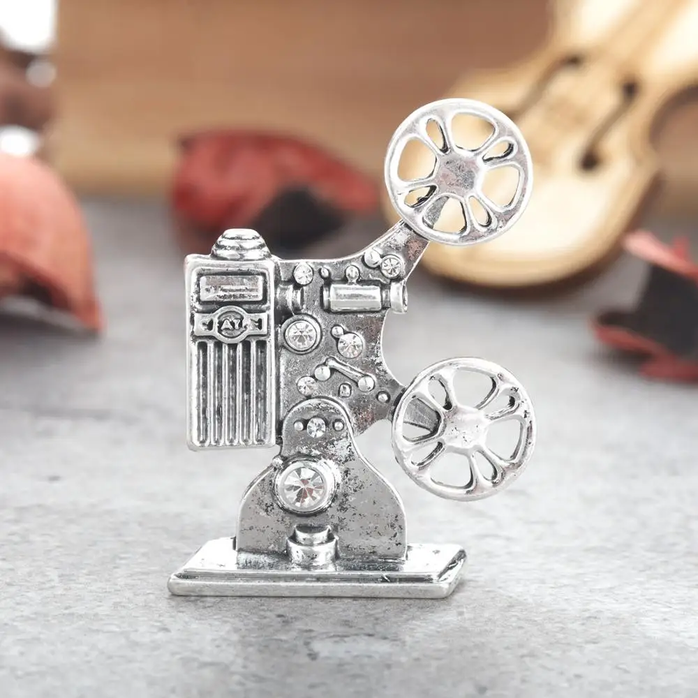 Blucome винтажный стиль ювелирное изделие старый фильм брошь для проектора женщин