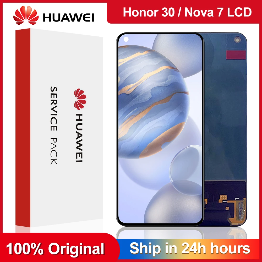 Оригинальный сменный ЖК дисплей 6 53 дюйма для Huawei Nova 7 дигитайзер сенсорного