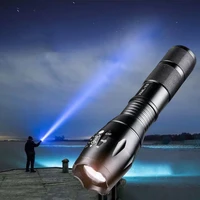 bright led flashlight powerful t6 zoom waterproof torch usb rechargeable 18650 tactics torches portable zoom camping light