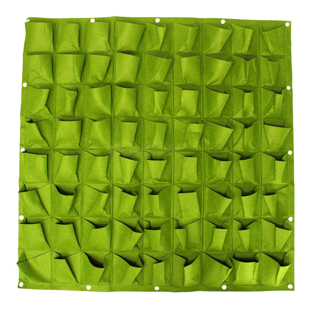 Wall Hanging 72 Pockets Garden Planting Bag Container Outdoor Planter Decor Herb Pot | Дом и сад