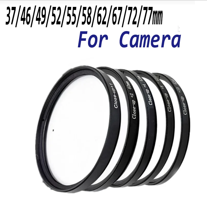 

Universal 37/46/49/52/55/58/62/67/72/77mm +1+2+4+8+10 Lens Close Up Close-up Macro Circular Filter+Bag For Sony Canon Nikon