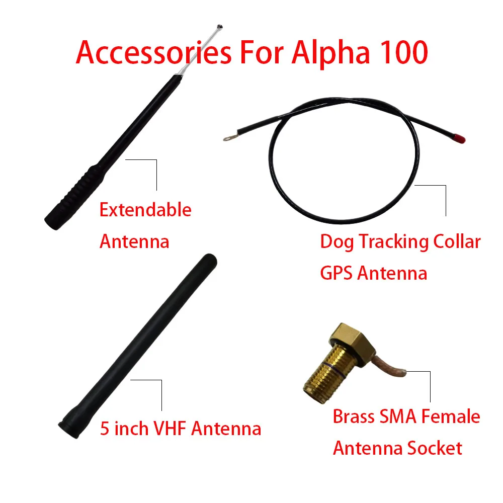 

Telescopic Long Range Antenna/VHF Antenna/Brass SMA female Antenna Socket/Dog Tracking Collar GPS Antenna for Garmin Alpha 100